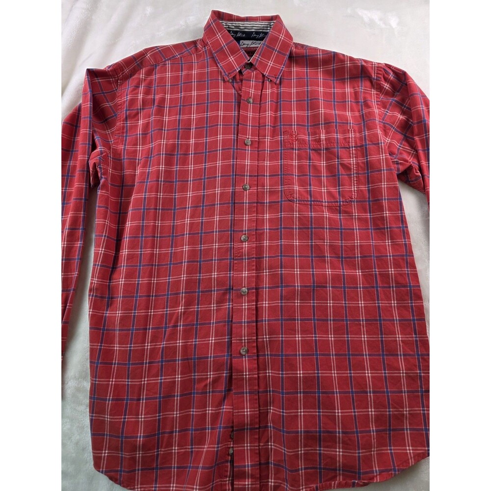 Wrangler George Strait XL Red Plaid Button Up Shirt